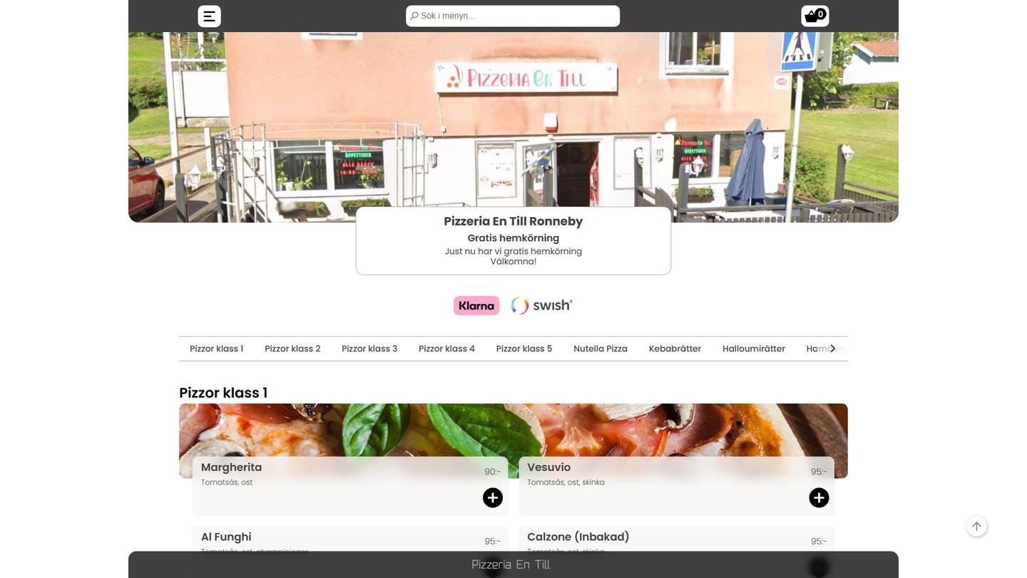 Pizzeria En Till
