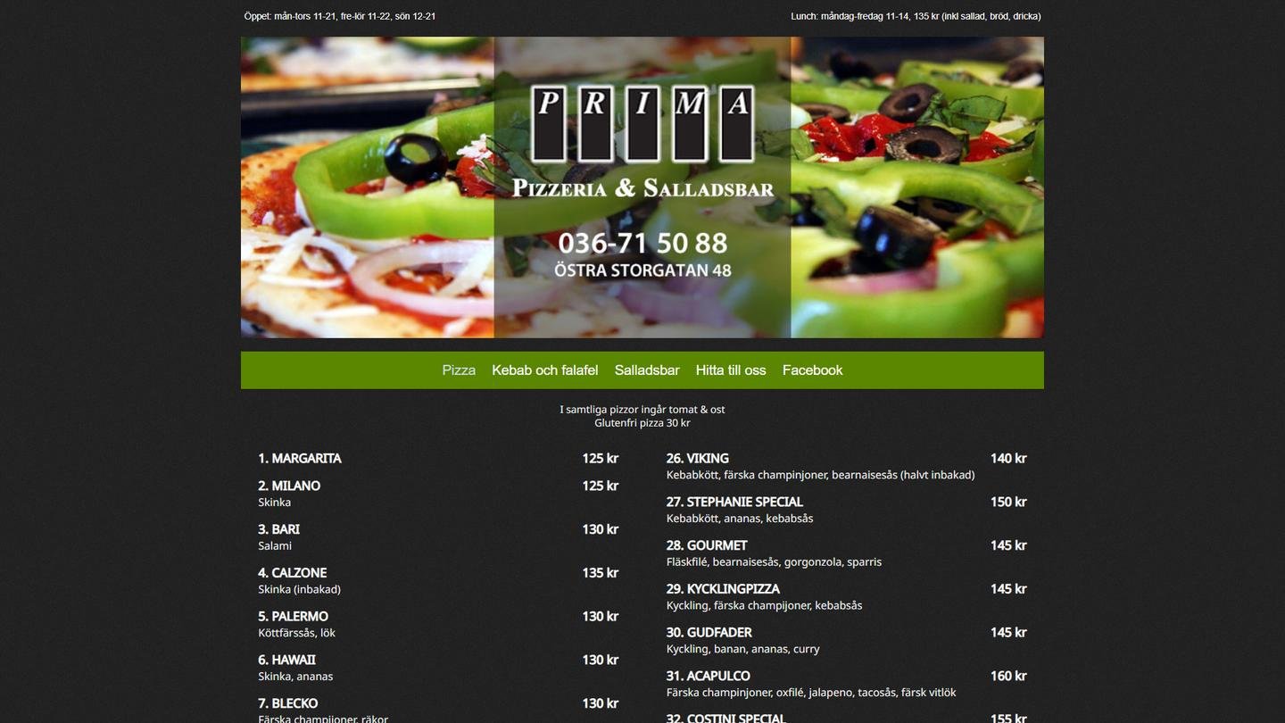 Pizzeria Prima