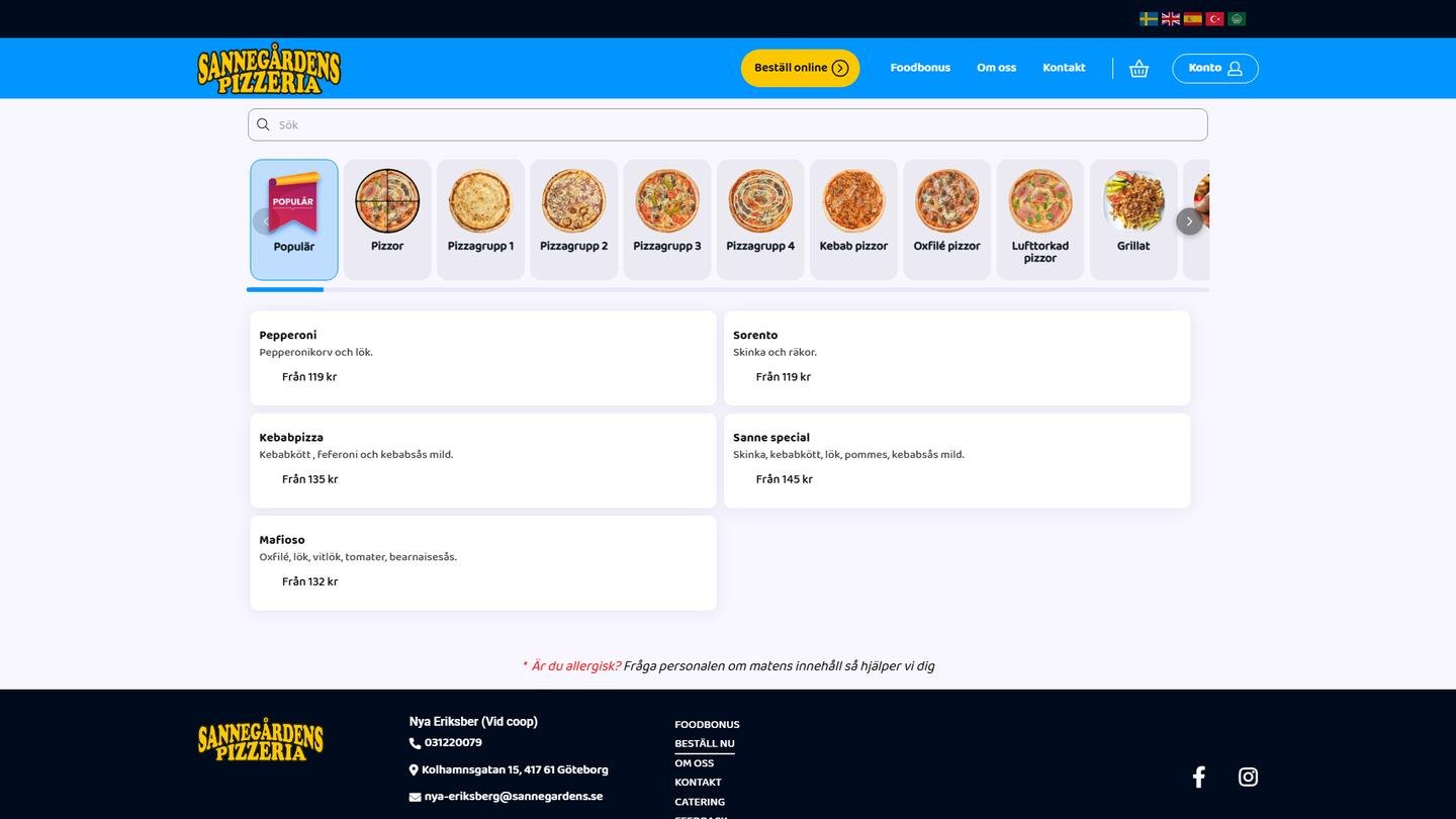 Sannegårdens Pizzeria
