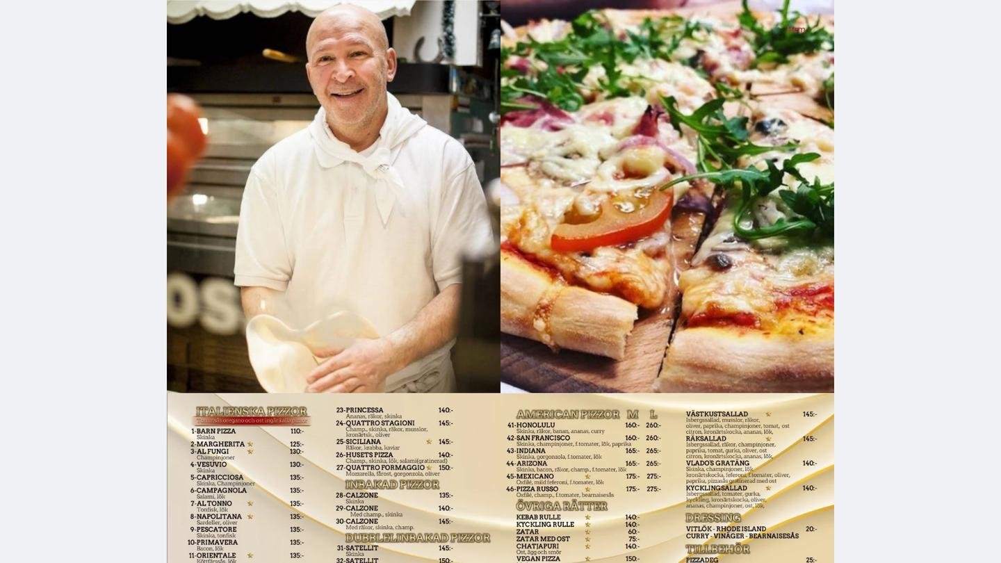 Vlados Pizzabutik Tarantella